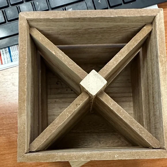 Rae Dunn Wooden Pencil Case - Natural Wood - Picture 2 of 3